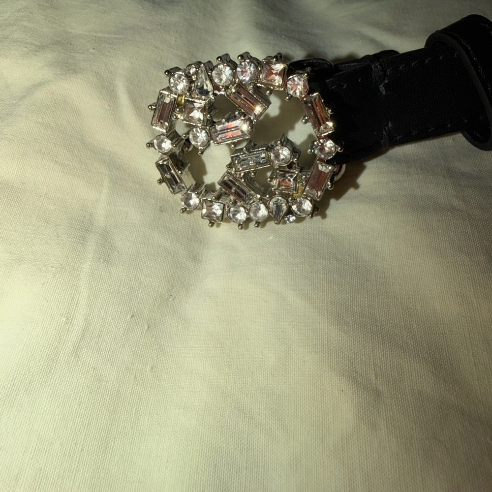Gucci Silver and Clear Crystal Belt - Picture 5 of 6